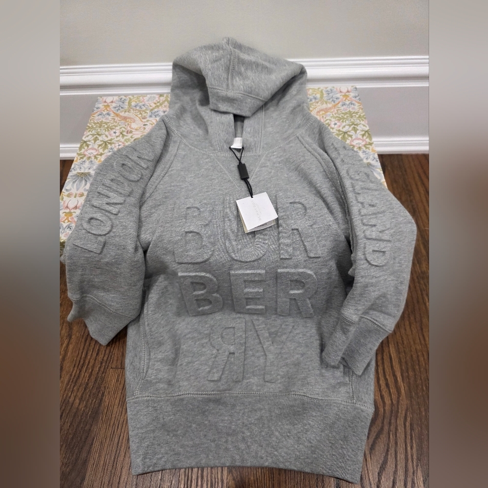 Burberry Children Aurora Gray Hoodie Dress